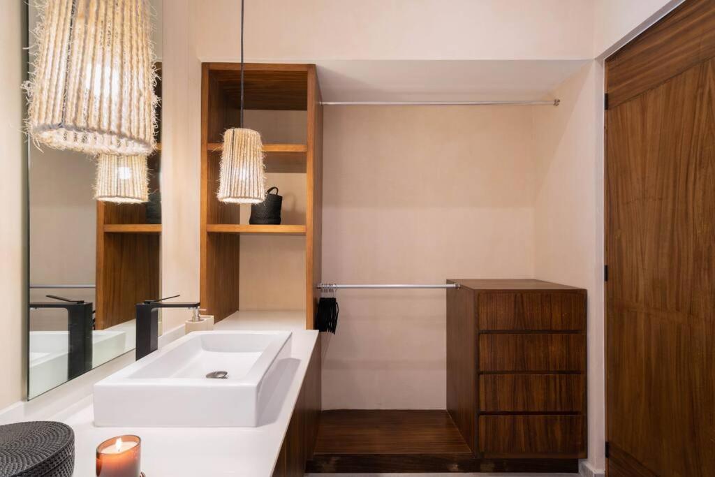 トゥルムLujoso Departamento Boho-Chic Con Alberca Privadaアパートメント エクステリア 写真