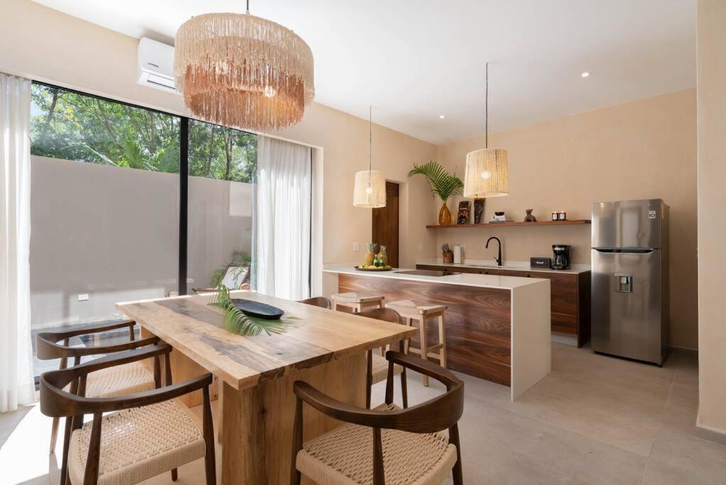 トゥルムLujoso Departamento Boho-Chic Con Alberca Privadaアパートメント エクステリア 写真