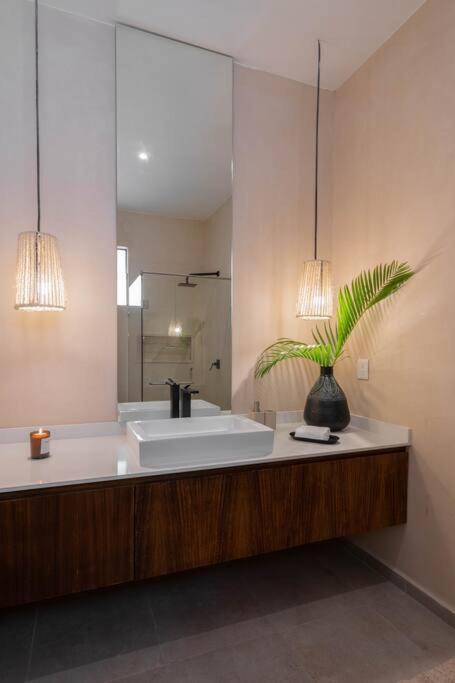 トゥルムLujoso Departamento Boho-Chic Con Alberca Privadaアパートメント エクステリア 写真